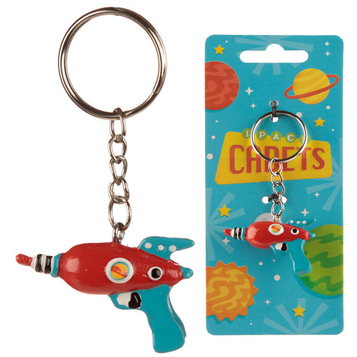 Space Cadet Space Gun Keyring - Myhappymoments.co.uk