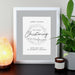 Personalised 'Truly Blessed' Christening Wall Art