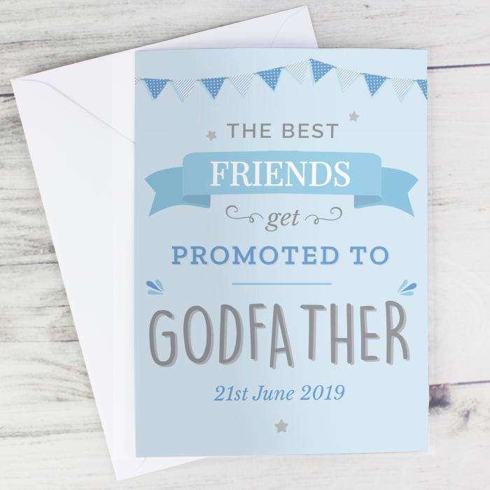 Personalised Blue Promoted To Card - Myhappymoments.co.uk