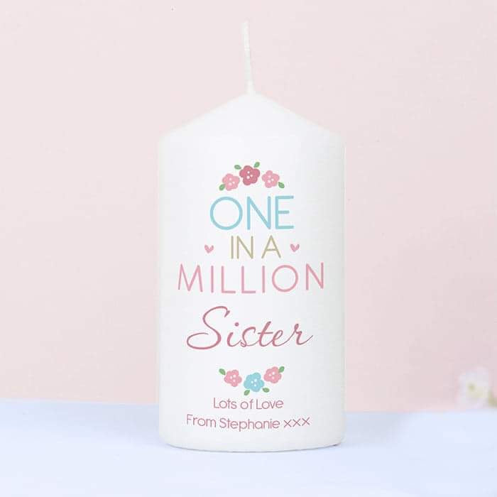 Personalised One in a Million Candle - Myhappymoments.co.uk
