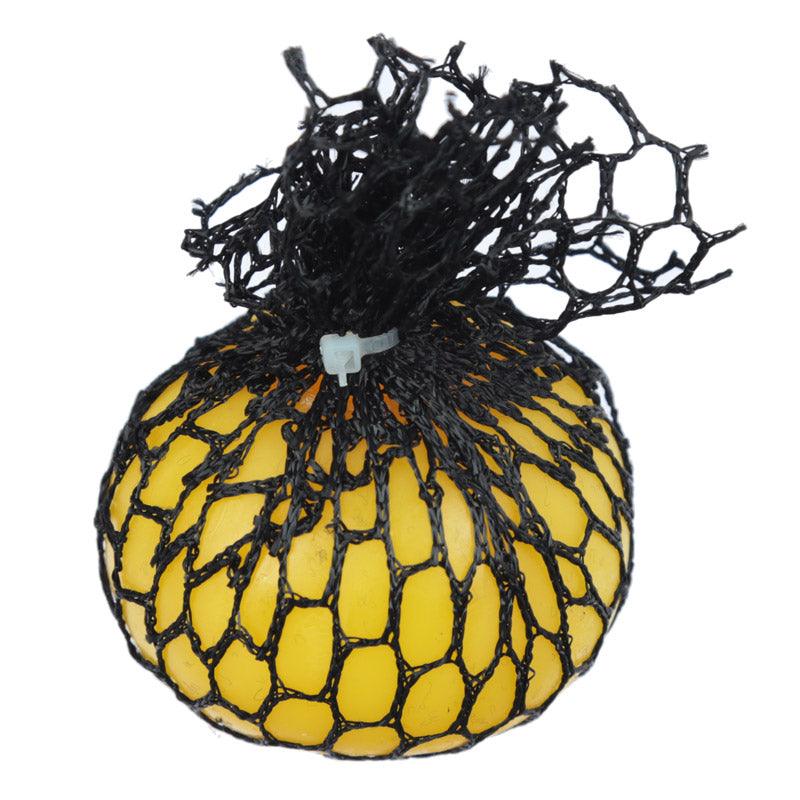 Squeezable Ball in a Net
