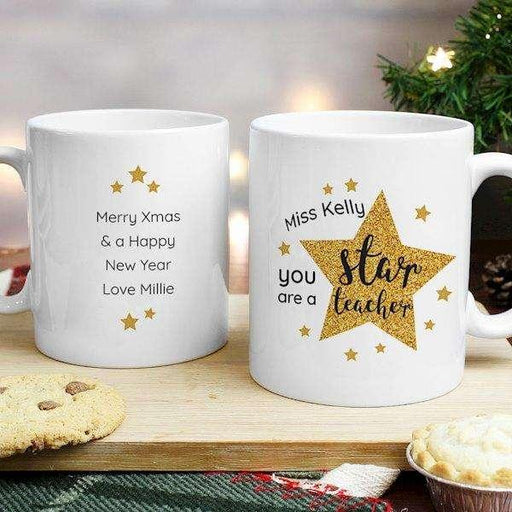 Personalised You Are A Star Teacher Mug - Myhappymoments.co.uk