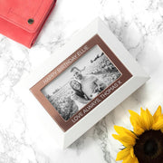 Personalised White & Rose Gold Photo Jewellery Box - Myhappymoments.co.uk