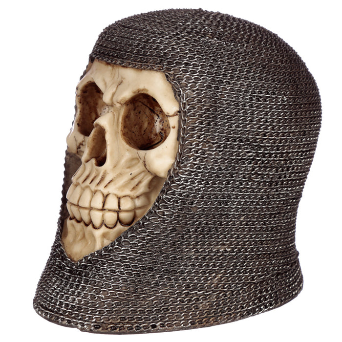 Skull With Chain Mail Ornament - Myhappymoments.co.uk