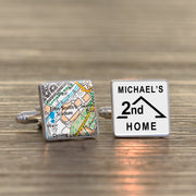Football Club Stadium Map 2nd HOME Cufflinks