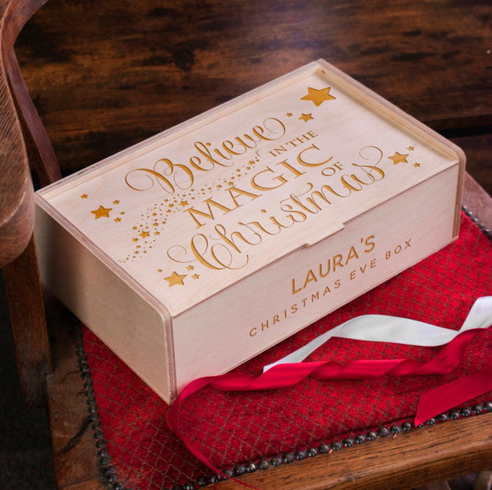 Personalised Believe In The Magic Of Christmas Eve Box