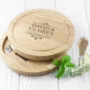 Personalised Couples Cheese Board Set