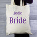 Personalised Bride Cotton Bag - Myhappymoments.co.uk