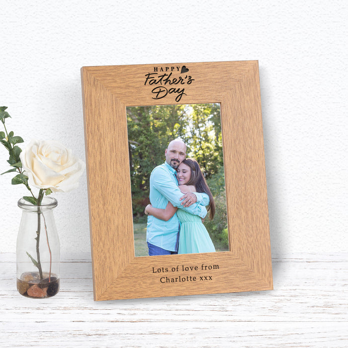 Personalised Happy Father’s Day Photo Frame - Myhappymoments.co.uk