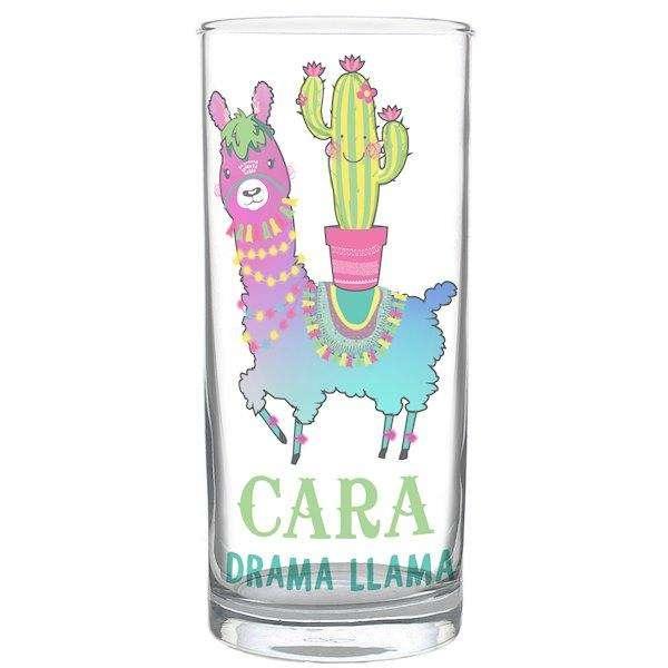 Personalised Llama Highball Glass - Myhappymoments.co.uk