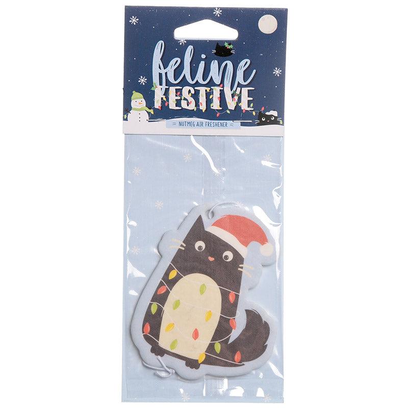 Festive Feline Lights Cat Nutmeg Air Freshener