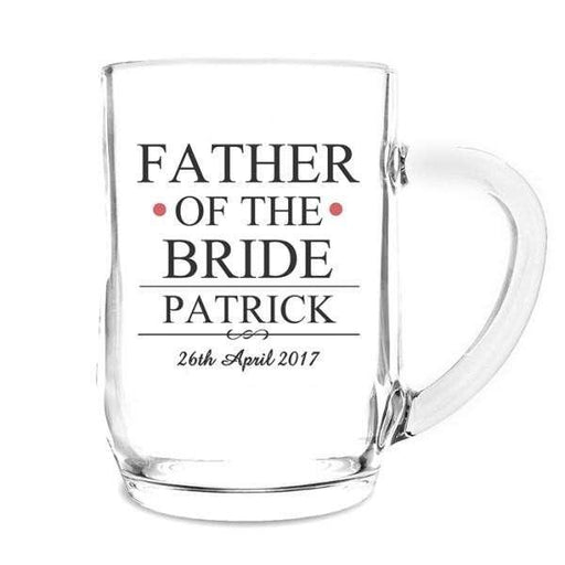 Personalised Father of the Bride Tankard - Myhappymoments.co.uk