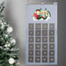 Personalised Pocket Elf Felt Advent Calendar In Silver Grey