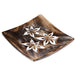Mango Wood Square Carved Flowers Ashcatcher Incense Sticks Burner