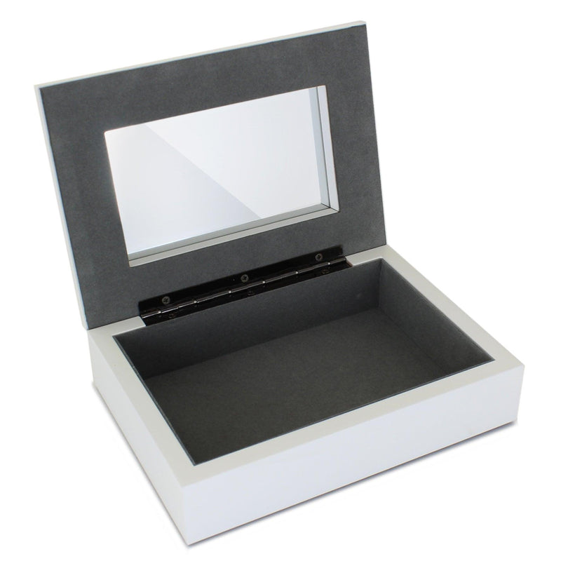 Personalised Unicorn White Jewellery Box - Myhappymoments.co.uk