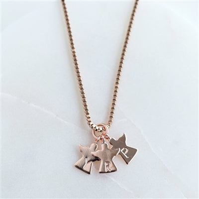 Personalised Mummy's Little Angels Necklace - Myhappymoments.co.uk