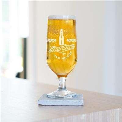Personalised Homebrew Beer Glass - Myhappymoments.co.uk