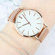 Personalised Lady's Rose Gold Tone Watch with Presentation Box - Myhappymoments.co.uk