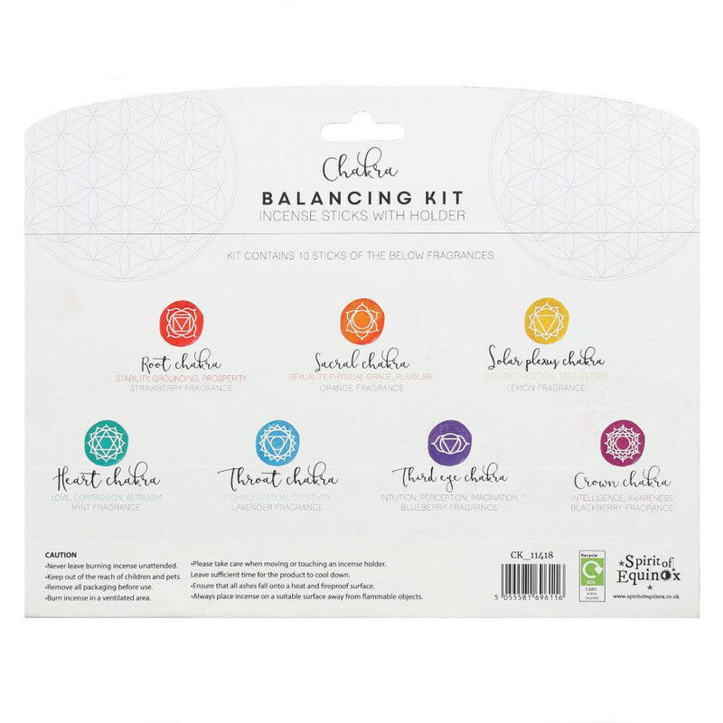 Chakra Incense Sticks & Holder Balancing Kit