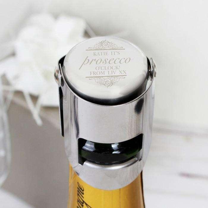 Personalised Prosecco Bottle Stopper - Myhappymoments.co.uk