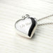 Personalised 925 Sterling Silver Heart Necklace