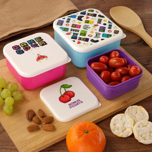 Game Lunch Boxes Set Of 3
