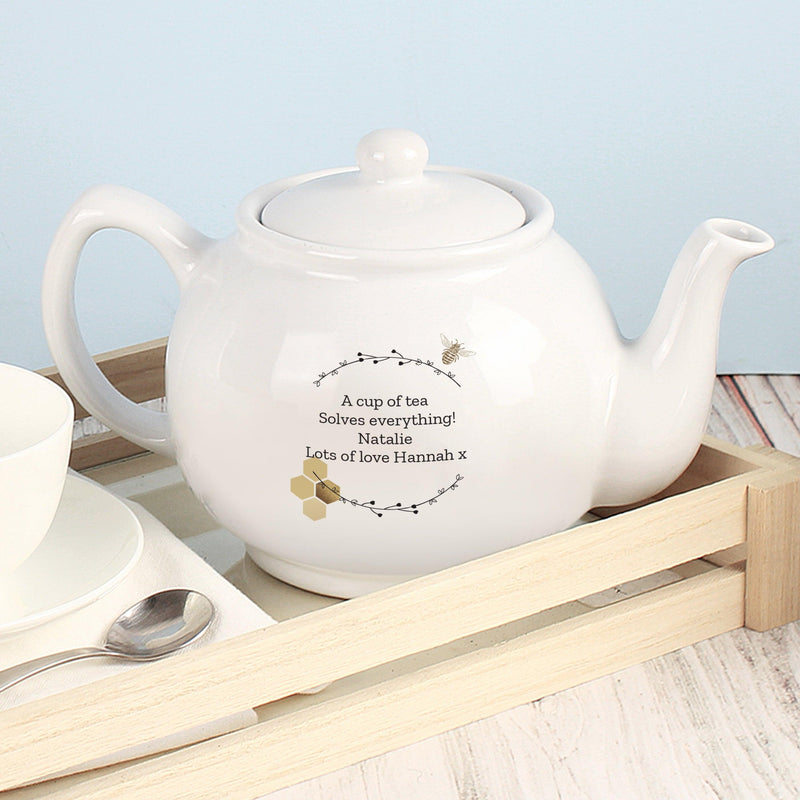 Personalised Queen Bee Teapot