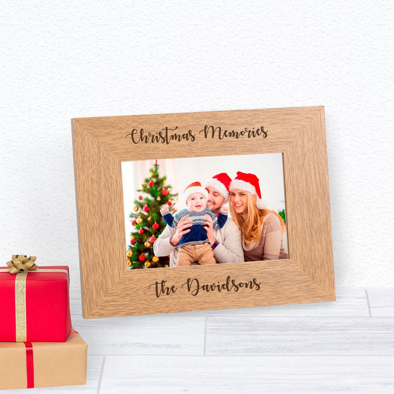 Personalised Christmas Memories Photo Frame 6x4