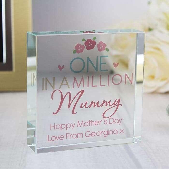 Personalised One in a Million Large Crystal Token - Myhappymoments.co.uk