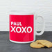 Personalised XOXO Slogan Mug - Myhappymoments.co.uk