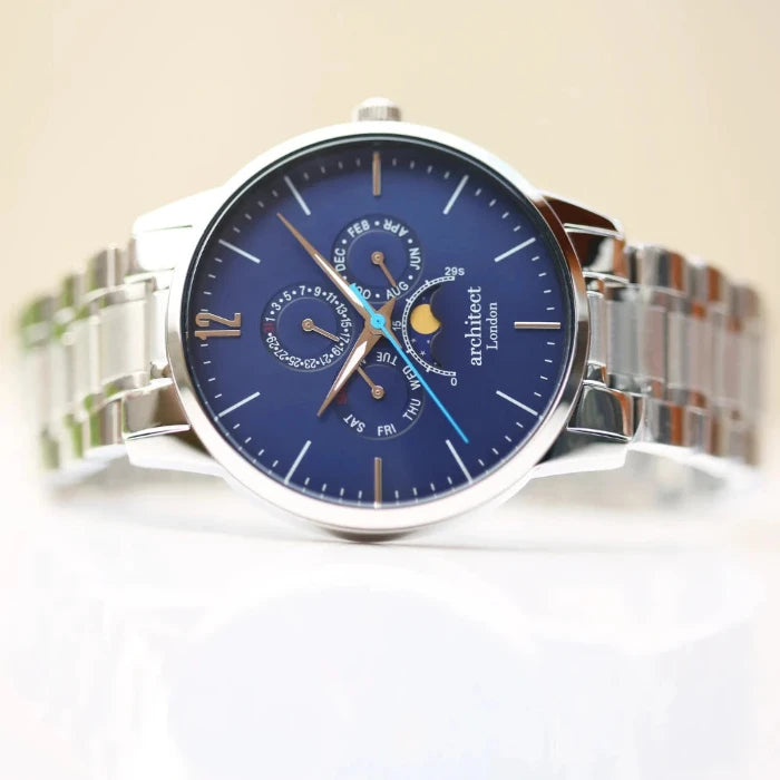 Personalised Men's Architect Apollo Blue Watch