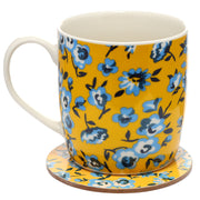 Peony Porcelain Mug & Coaster Set