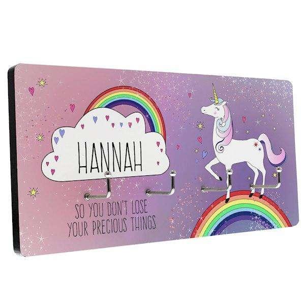 Personalised Unicorn Wall Hooks - Myhappymoments.co.uk
