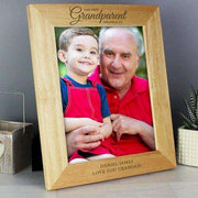 Personalised 8x10 ' The Best Grandparent' Wooden Frame - Myhappymoments.co.uk