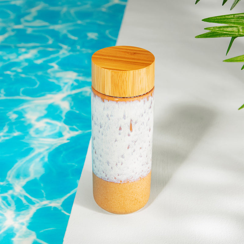 White Glaze Ceramic Bottle