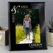 Personalised Silver Couples 5x7 Black Glass Photo Frame - Myhappymoments.co.uk