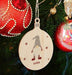 Personalised Christmas Gonk Wooden Bauble