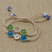 Pressed Flowers Bracelet - Tri-Flower