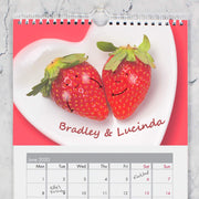 Personalised A4 Couple Calendar 2021 - Myhappymoments.co.uk