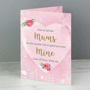 Personalised Floral Watercolour Card - Myhappymoments.co.uk