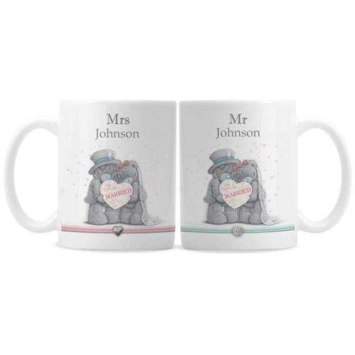 Personalised Me To You Wedding Couple Mug Set - Myhappymoments.co.uk