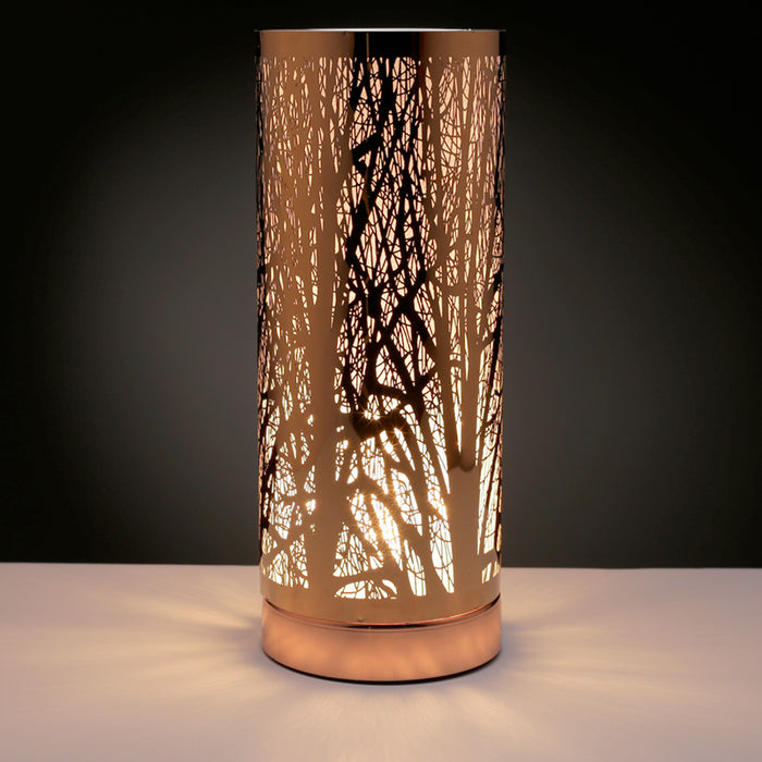 Golden Tree Silhouette Touch Operated Electric Wax Melt Burner Aroma Warmer Lamp