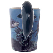 Shark Shaped Handle Ceramic Mug