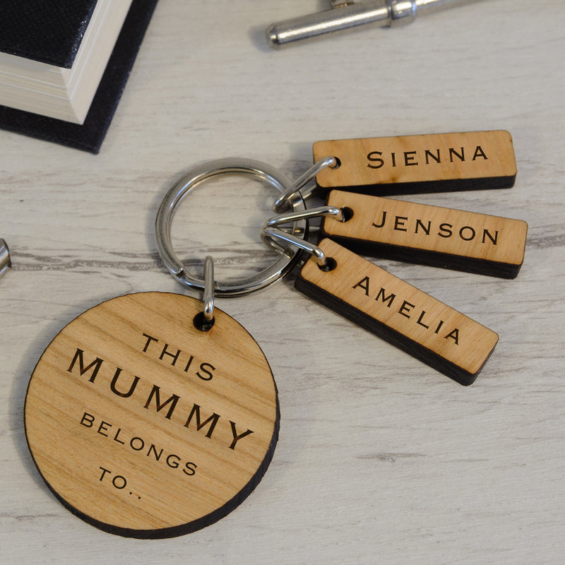 This Mummy Belongs To Keyring - Myhappymoments.co.uk