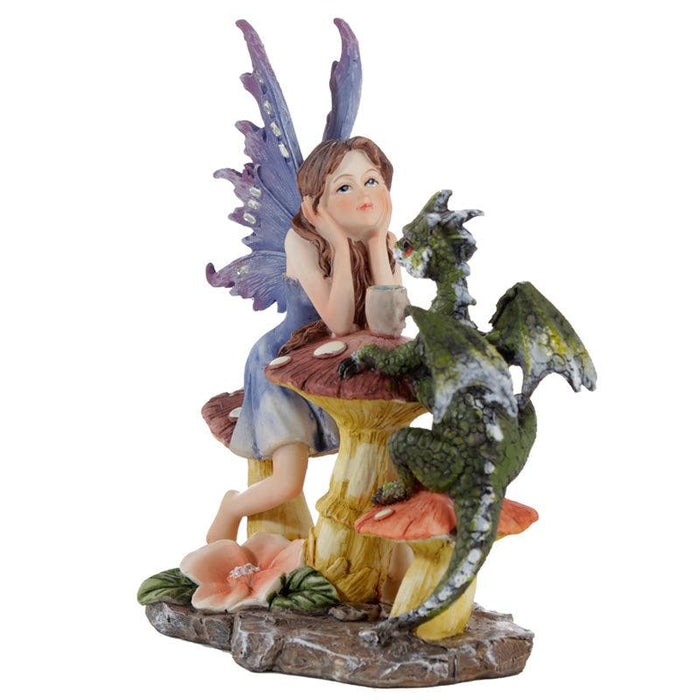 Woodland Spirit Fairy Figurine - Dragon Tea Party