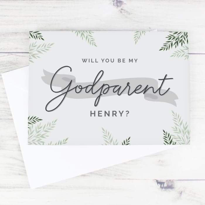Personalised Godparent Card - Myhappymoments.co.uk