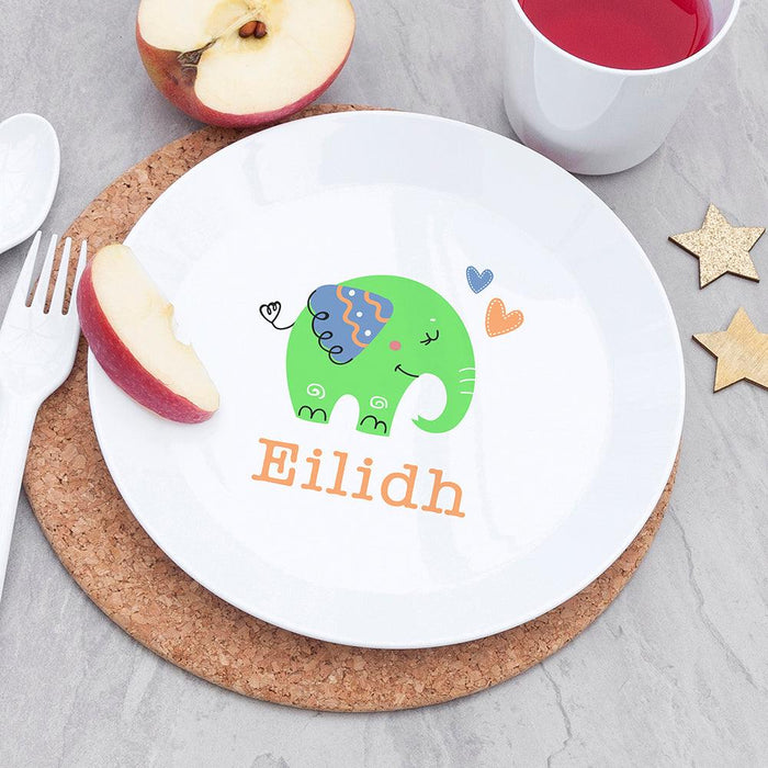 Personalised Children's Elephant Dinner Set