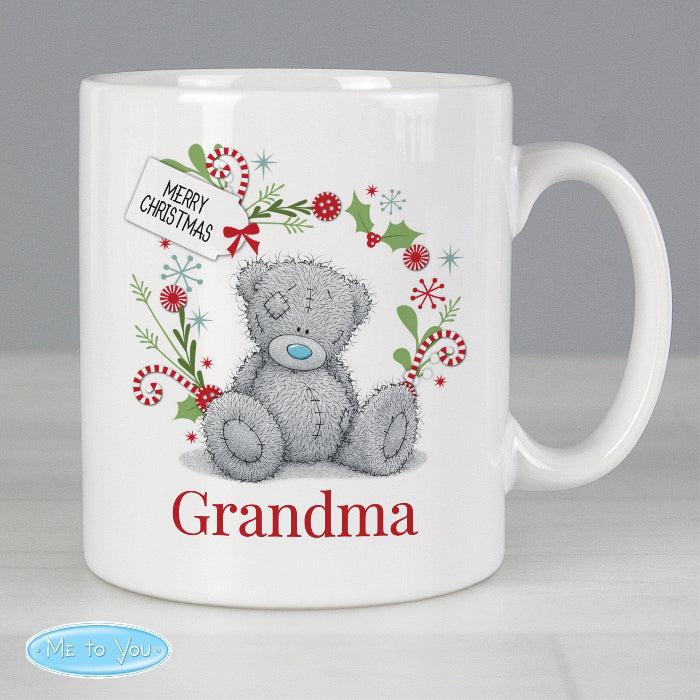 Personalised Me to You Christmas Mug For Nan, Grandma, Mum