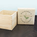 Personalised Gardener's Wooden Seed Box - Stylish Floral