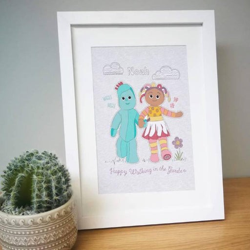 Personalised In The Night Garden Happy Walking Framed Print